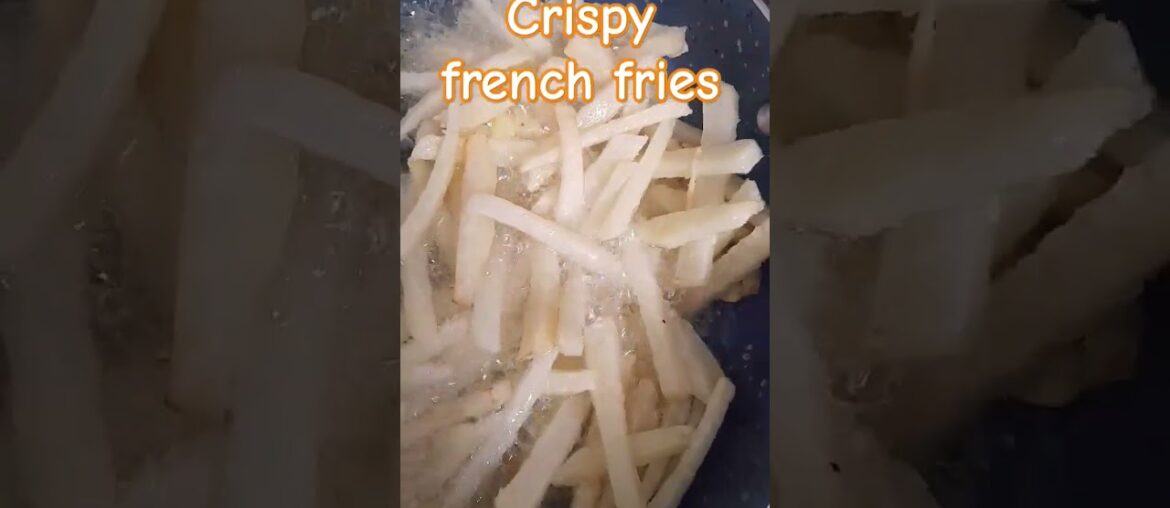 Crispy french fries #baking #recipe #dessert #trending #french fries