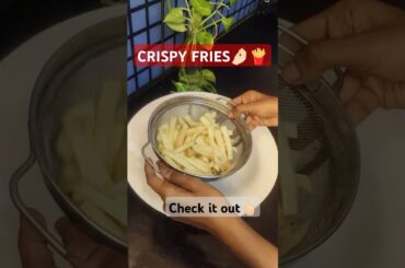 French Fry""ON SUBTITLES-secret for crisp & recipe""#frenchfriesathome #snacksrecipe #eveningsnacks