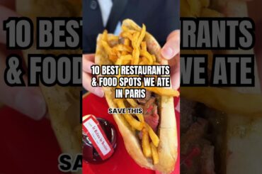 The 10 BEST restaurants & food gems in Paris we ate at!!