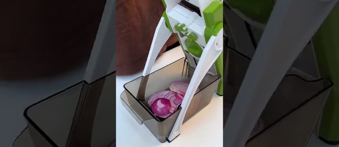 [5 in 1] Mandoline Slicer for Kitchen & Safe Vegetable Chopper & Adjustable  Slicer link in comments