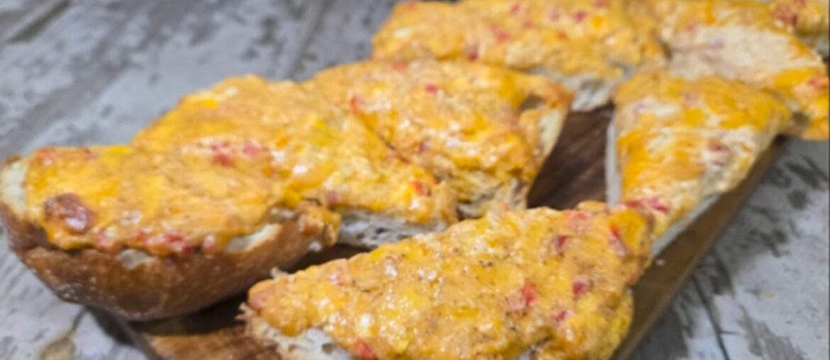 The BEST quick appetizer is this Pimento French Loaf!! The BEST quick appetizer is this Pimento French Loaf!!