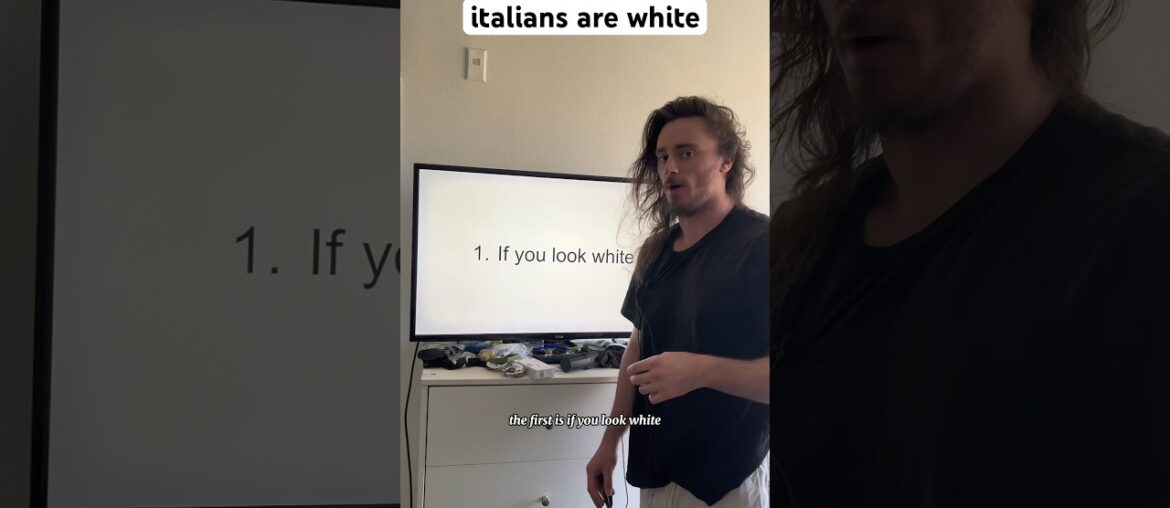 Italians don’t consider themselves white #shorts #comedy #funny