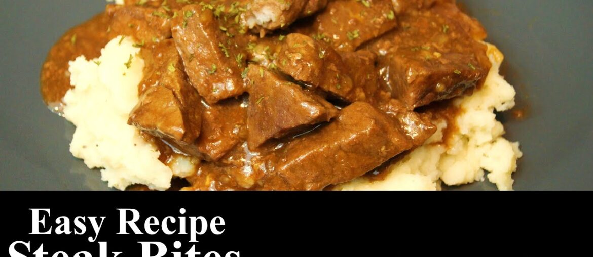 Steak Bites With French Onion Au Jus Gravy | Easy Recipe | Beef | The Southern Mountain Kitchen