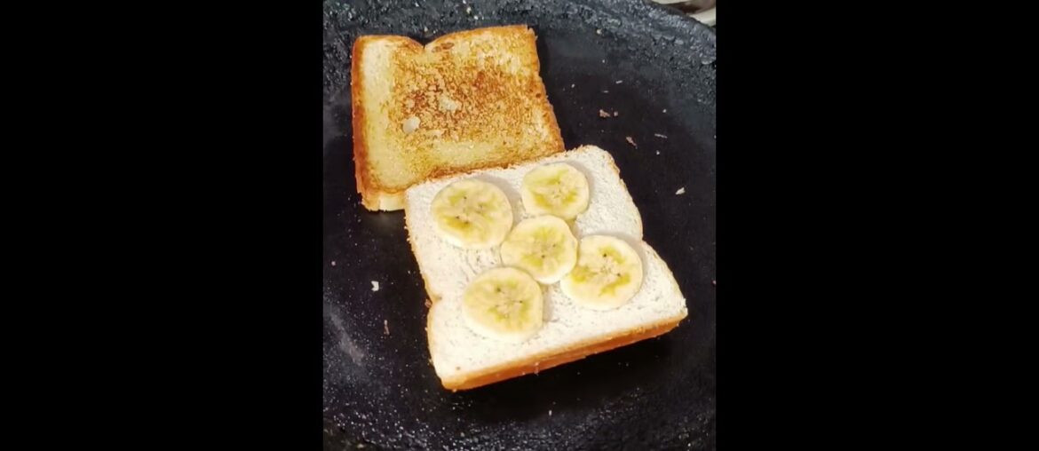 Viral Banana Milk Toast| Bread Milk Toast| Easy Snack Recipe #food #snacksrecipe  #shorts #ytshorts