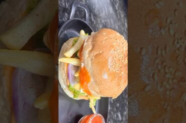 French Fries Cheese Burger ASMR #shorts #burger #frenchfries #cheeseburger #asmr