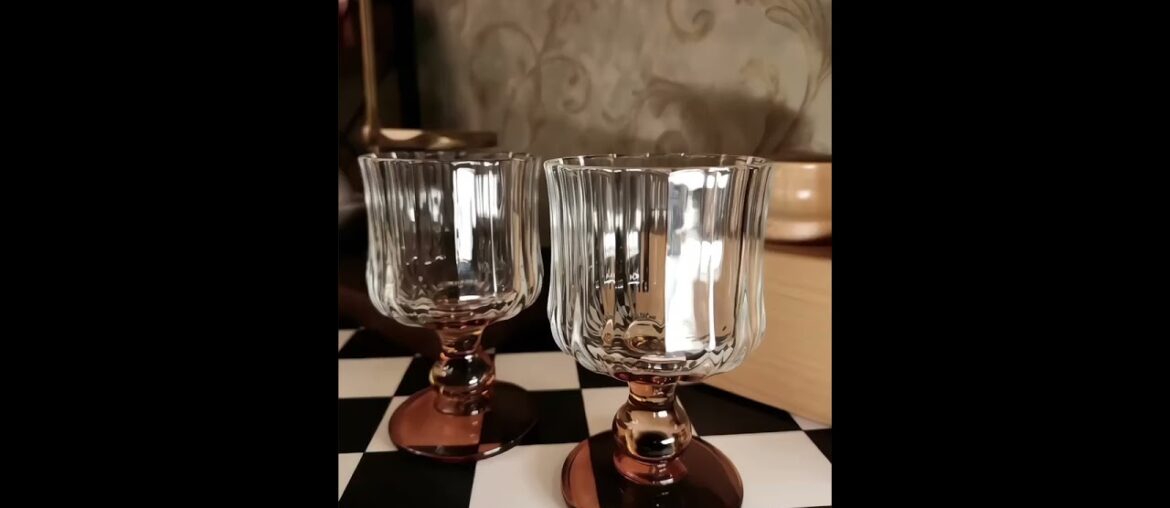 Elegant French Champagne Flutes, High-Stem Crystal Glasses, Stylish Goblets for Red or White Wine