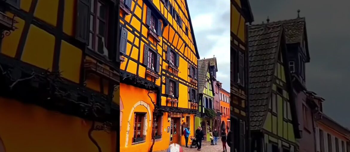 The French town of Riquewihr The French town of Riquewihr