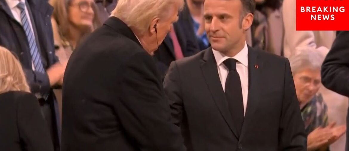 WATCH: Macron Shakes Trump’s Hand After Remarks At Notre-Dame Reopening WATCH: Macron Shakes Trump's Hand After Remarks At Notre-Dame Reopening