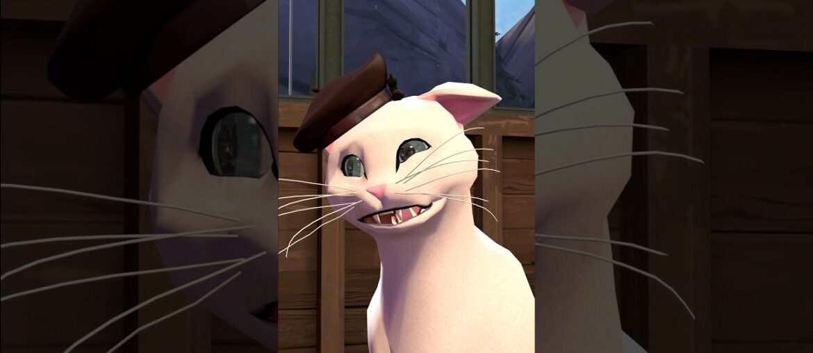 Dinner With French Cat [SFM] #shorts