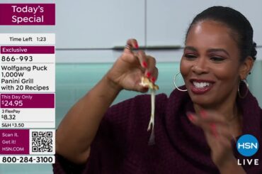 Wolfgang Puck 1000Watt Panini Grill with 20 Recipes