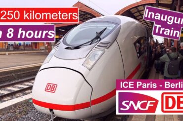 Inaugural ICE High-Speed Train Paris-Berlin in First Class - French segment