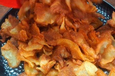 Quick and tasty snacks recipes | How to make potato chips! potato chips recipe