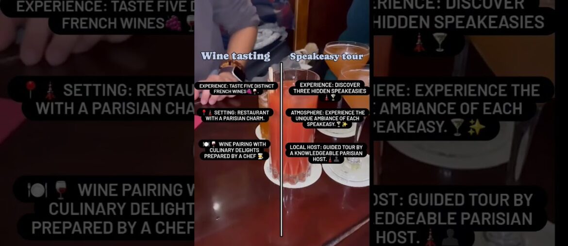 Wine tasting experience in Paris / Speakeasy tour in Paris #paris #speakeasy #winetasting #travel