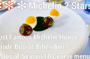 Famous 2 Stars Michelin House Fine dining Tastes Season 10 courses - Claude Bosi at Bibendum London