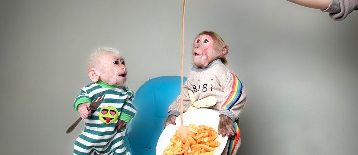 Bibi and Lala make super delicious French fries with Mom! Bibi and Lala make super delicious French fries with Mom!