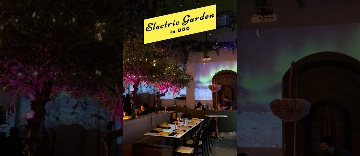 We tried a unique dining experience at Electric Garden in BGC! #restaurant #bgc #taguig