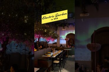 We tried a unique dining experience at Electric Garden in BGC! #restaurant #bgc #taguig