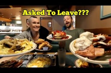 Monster Breakfast Buffet Challenge | ManvFood  | Molly Schuyler | Asked to leave?