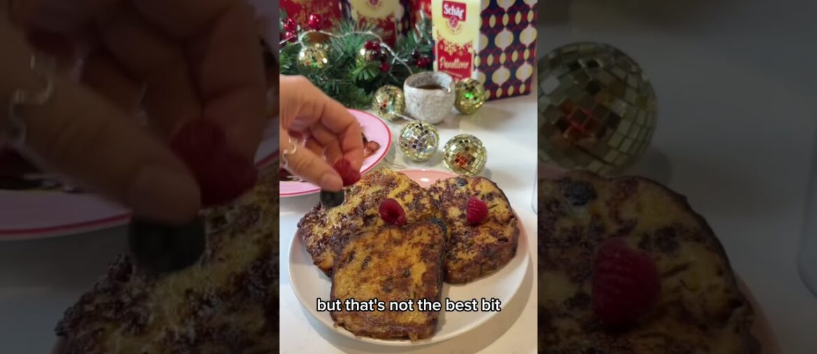 (Ad) Gluten Free Panettone French Toast with @Schaerglutenfree - recipe in comments! #glutenfree