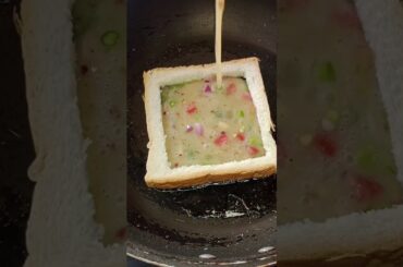 Unique Bread Omelette Toast Recipe | Breakfast Recipe #youtubeshorts #toast #foryou