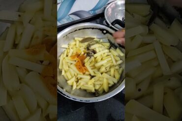 Eazy recipe | Batata cubes fry | DESI FRENCH FRISES  #frenchfries #food