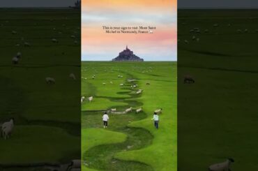 Mont Saint  Michel in Normandy , France #travel #france  #monsaint