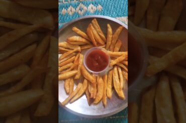 French fries in micro oven Recipe #shortsvideo #ytshorts