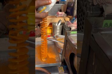 SPIRAL POTATO STREET FOOD#spiral #potato #shorts