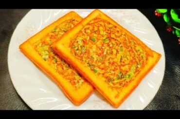 Quick & Tasty Vegetable Toast Recipe! It's So Delicious! Korean Street Toast! Breakfast Recipe