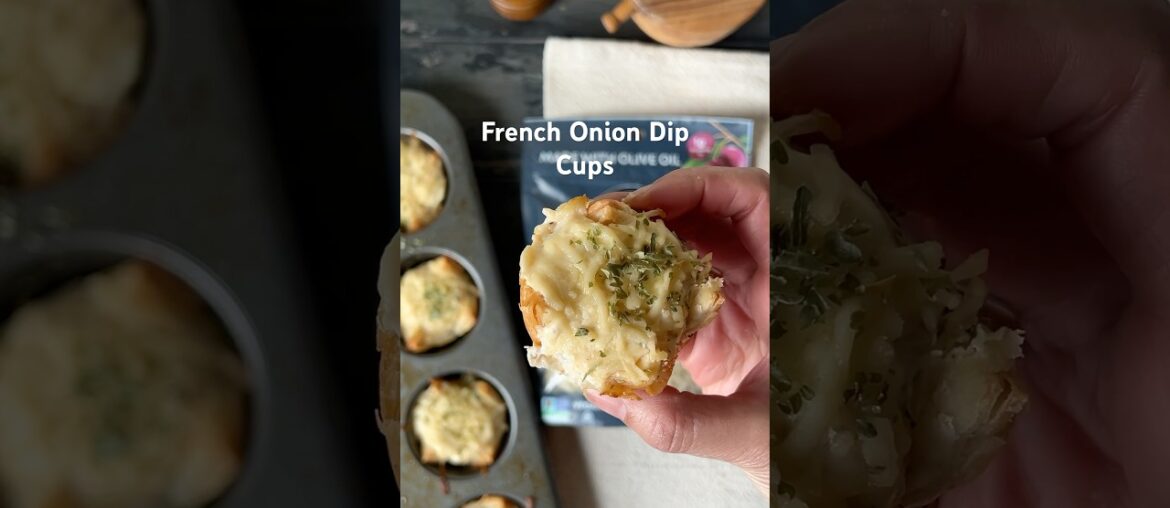 These French Onion Dip Cups are your new go-to recipe for all occasions! #goodplanet #easyrecipe