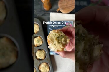These French Onion Dip Cups are your new go-to recipe for all occasions! #goodplanet #easyrecipe