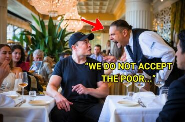 Waiter insulted Elon Musk in a luxury restaurant, but when he discovered the truth you won't...