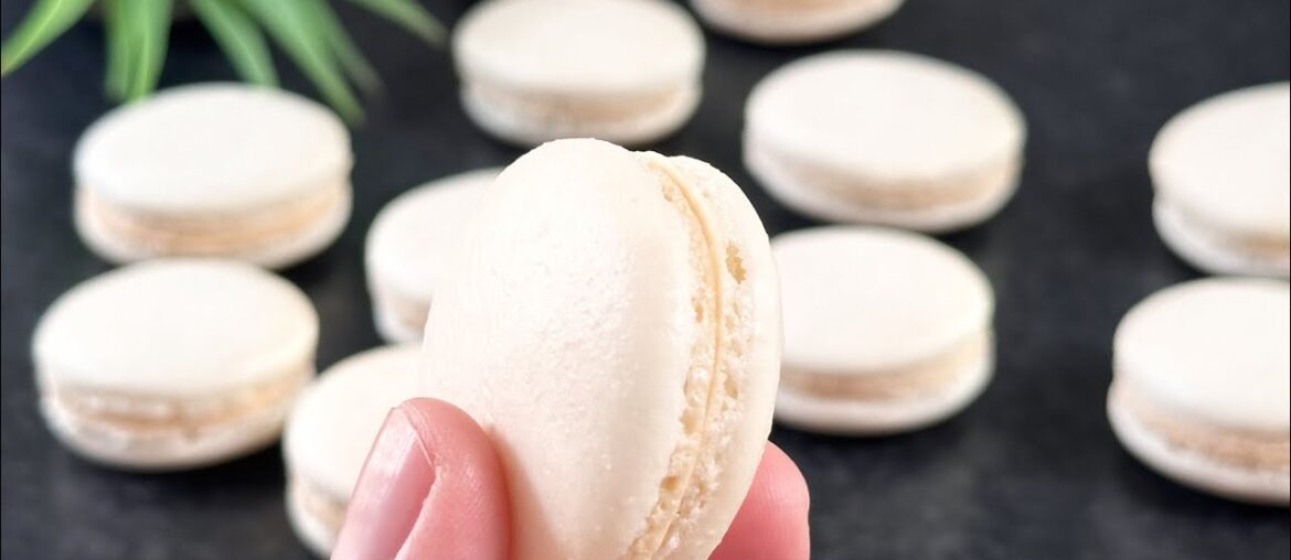Macarons for beginners! ASMR! No food coloring! White French Macarons Recipe | Only Tasty Macarons for beginners! ASMR! No food coloring! White French Macarons Recipe | Only Tasty