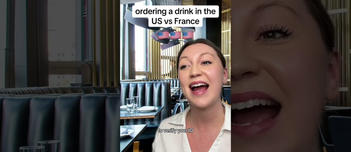 Ordering a drink US vs France #france #french #usa #american #cultureshock #funny