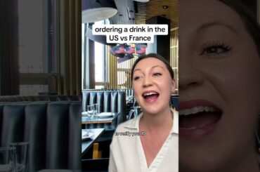 Ordering a drink US vs France #france #french #usa #american #cultureshock #funny