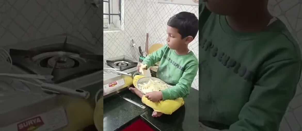 Crispy French Fries: Easy Homemade Recipe! 4 Years Little chef Advait #kidscooking #toddlerchef