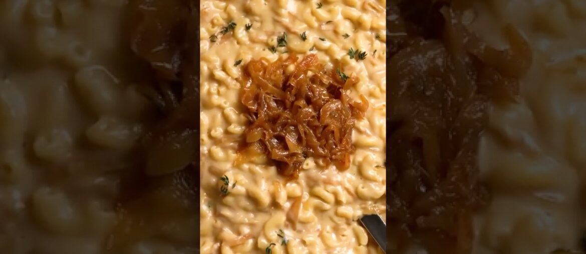 French Onion Mac & Cheese for Filthy Vegans