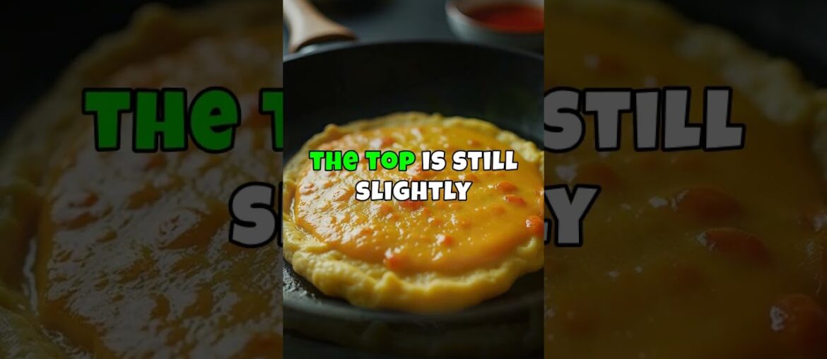 Art of making a classic French omelette.