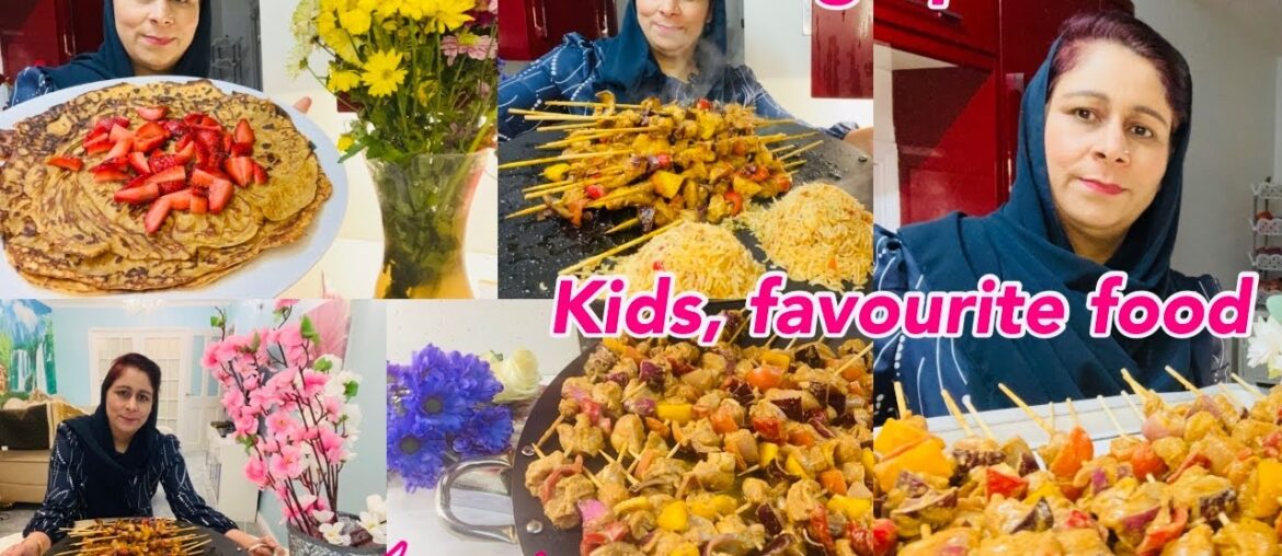 How To Make Pancake | Yummy French Pancakes | Chicken Shashlik With Egg Fried Rice | Kids Fav Food