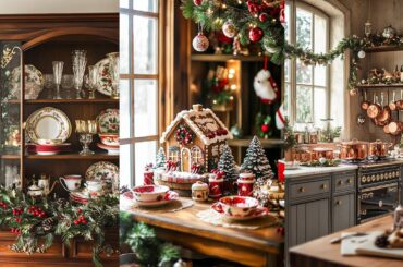 Timeless French Country Christmas Kitchen: Rustic Vibes & Elegant Festive Touches for the Holidays