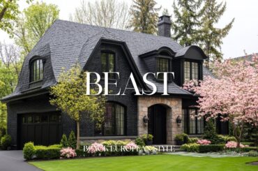 Create Black European style house: Modern French Country Decor & gardening ideas for home