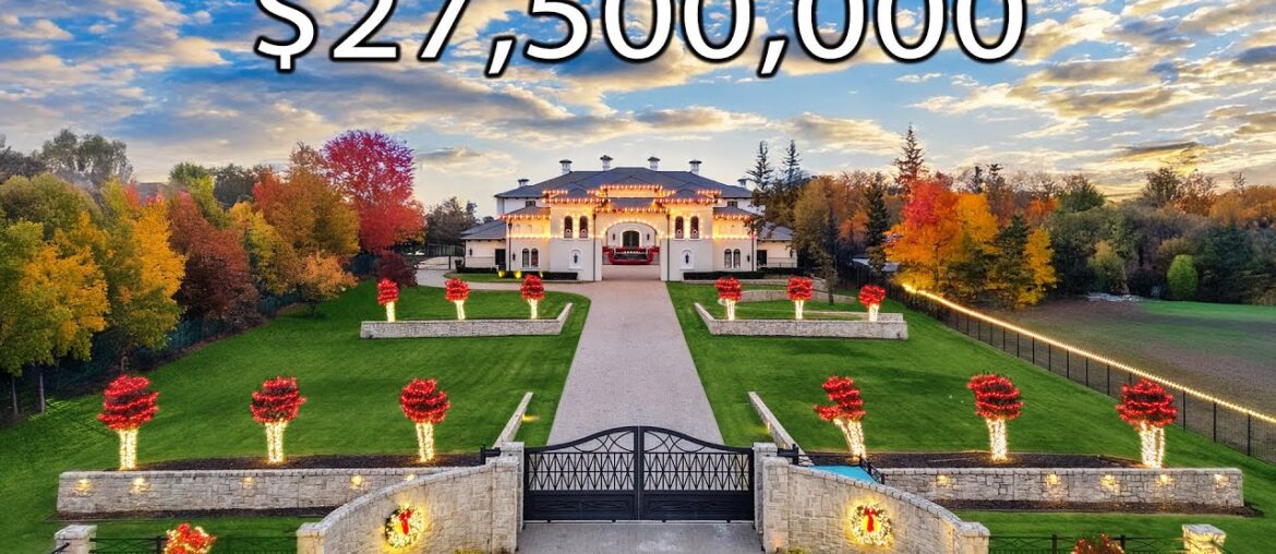 This Texas Christmas Mansion Has a $3M Studio & Trampoline Park!