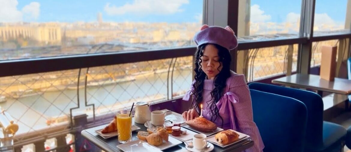 Breakfast at the Eiffel Tower in Paris! HONEST REVIEW