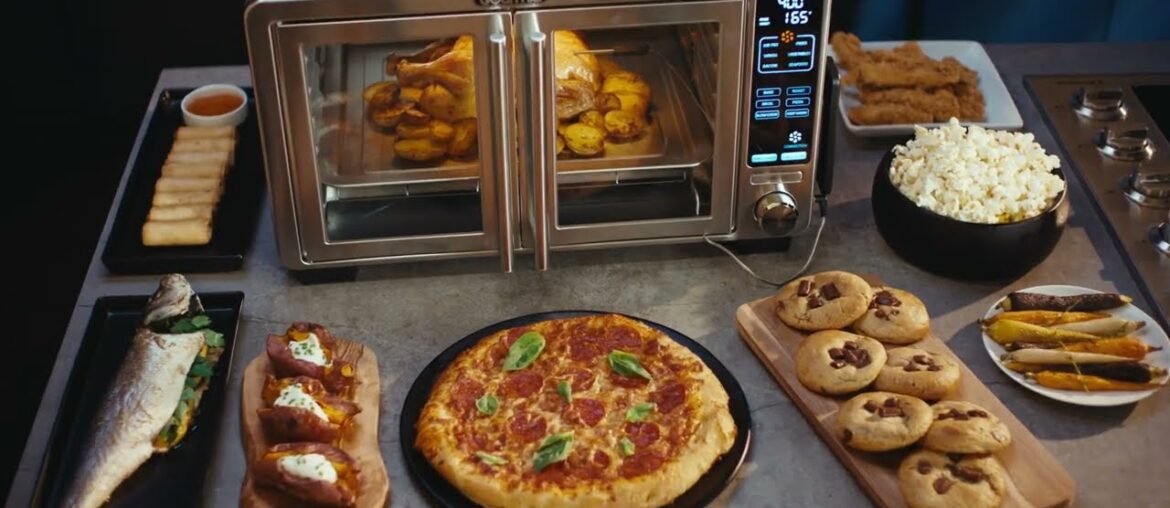 Enjoy food that’s crispy, juicy, & healthy with the 12-Slice Gourmia XL Oven with Air Fry - GTF7698