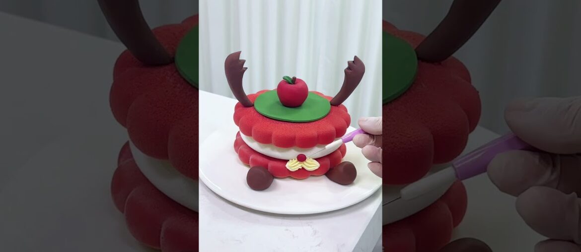 Christmas Mousse Series Today's Sharing Baking Training French Pastry  #shorts