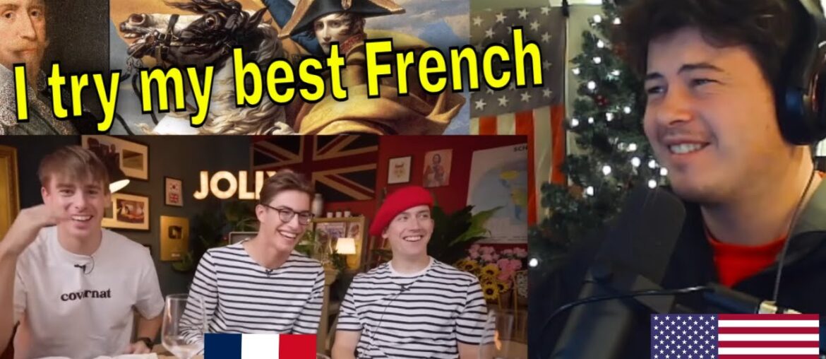 American Reacts French Highschooler teaches us to speak REAL French!