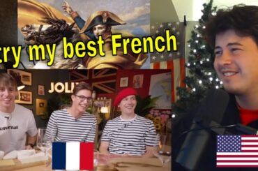American Reacts French Highschooler teaches us to speak REAL French!