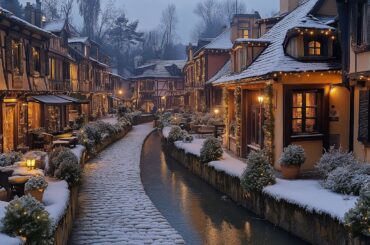 Colmar France - Evening Christmas 4K Walking Tour