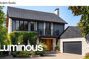 Rustic Barndominium Living Room: French Cottage Meets Modern Farmhouse Design