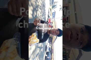 Potato chip caramel cheesecake #cheesecake #foodie #visitseattle #mukbang #foodreview #food #eating